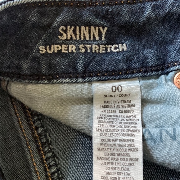 American Eagle Skinny Super Stretch Jeans- Sz 00 Short - Picture 3 of 4